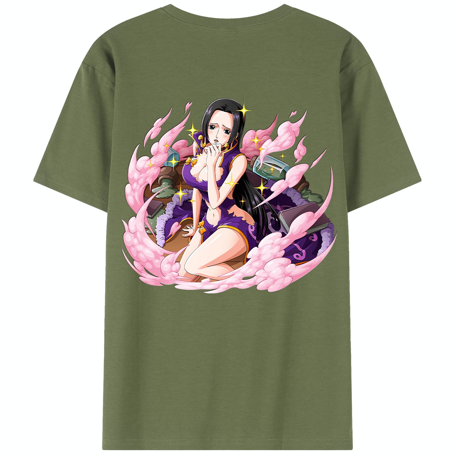 ワンピース ボア・ハンコック ONE PIECE Boa·Hancock 綿100％半袖Tシャツ（背面プリント）